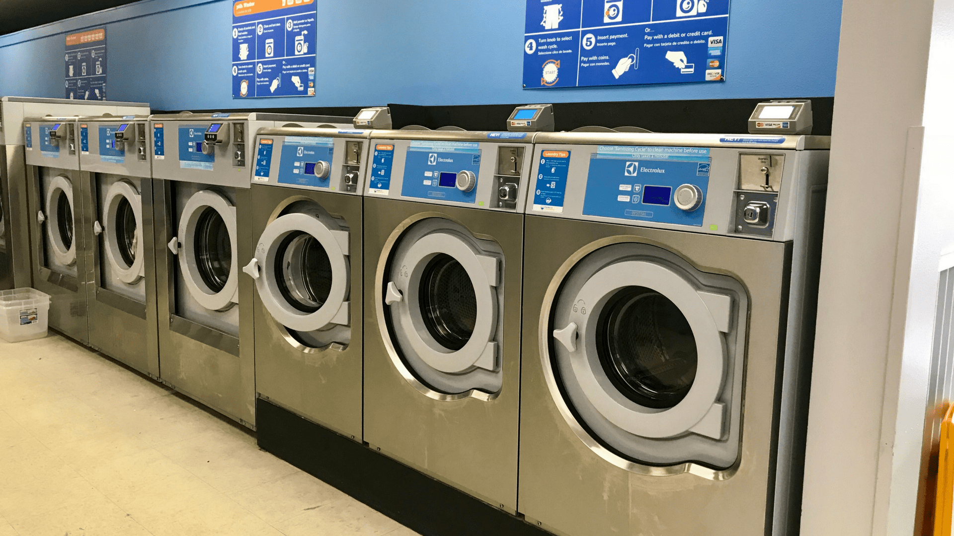 Washer Bank at our Bend Oregon Laundromat